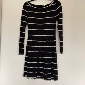 Striped long sleeve dress